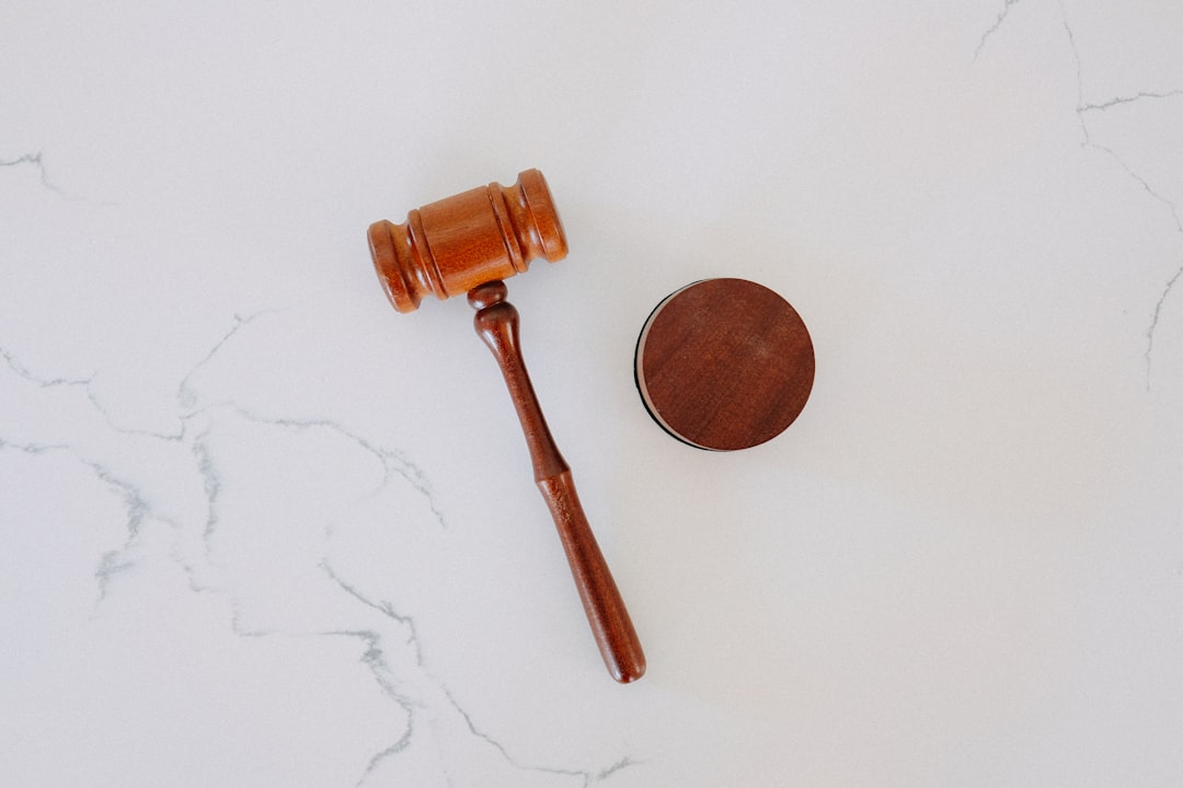 | PR In Canada wooden gavel and block on marble